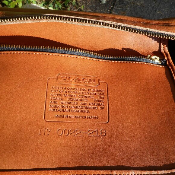 SOLD*** Vintage Coach Broadway Speedy Satchel 9891 GUC in British Tan - Picture 10 of 11